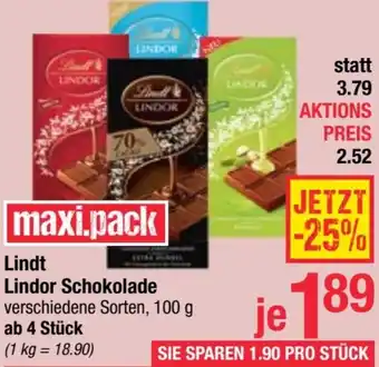 Maximarkt Lindor Schokolade Angebot