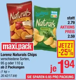 Maximarkt Naturals Chips Angebot