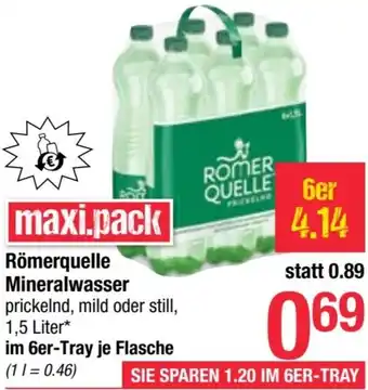 Maximarkt Mineralwasser Angebot