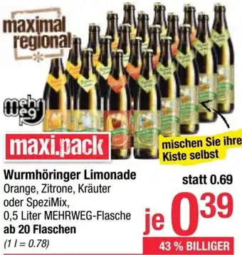 Maximarkt Wurmhöringer Limonade Angebot