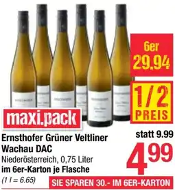 Maximarkt Ernsthofer Grüner Veltliner Wachau DAC Angebot