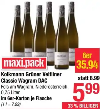 Maximarkt Kolkmann Grüner Veltliner Classic Wagram DAC Angebot