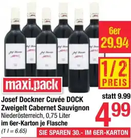 Maximarkt Josef Dockner Cuvée DOCK Zweigelt Cabernet Sauvignon Angebot