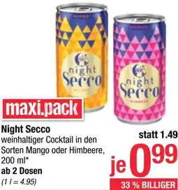 Maximarkt Night Secco Angebot