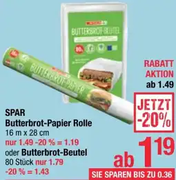 Maximarkt Butterbrot-Papier Rolle Angebot