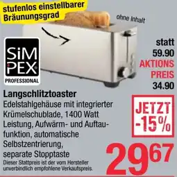 Maximarkt Langschlitztoaster Angebot