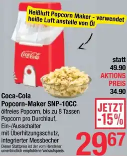 Maximarkt Coca-Cola Popcorn-Maker Angebot