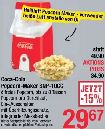 Maximarkt Coca-Cola Popcorn-Maker Angebot