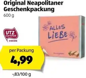 Hofer Original Neapolitaner Geschenkpackung 600 g Angebot