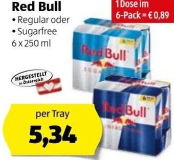 Hofer Red Bull 6 x 250 ml Angebot