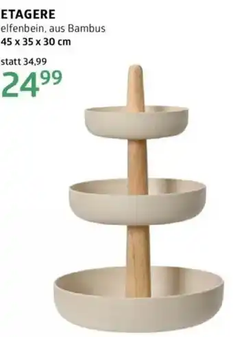 Bellaflora Etagere elfenbein, aus bambus Angebot