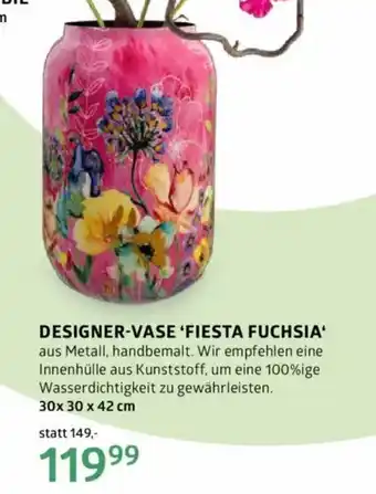 Bellaflora DESIGNER-VASE FIESTA FUCHSIA Angebot