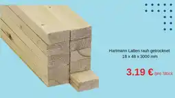 Hellweg Hartmann Latten rauh getrocknet Angebot