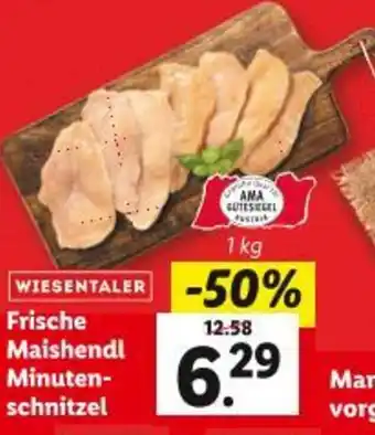 Lidl Frische Maishendl Minuten- schnitzel Angebot