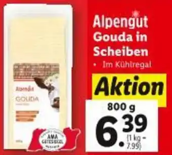 Lidl Scheiben alpengut gouda in scheiben Angebot