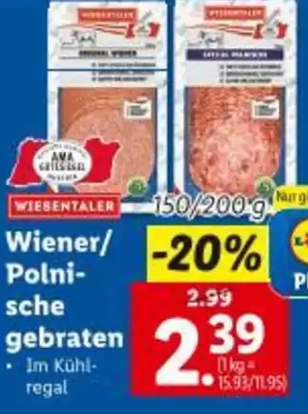 Lidl Wiesentaler wiener Angebot