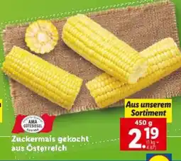 Lidl Zuckermais gekocht Angebot