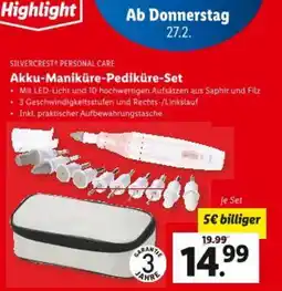 Lidl Akku maniküre pediküre set Angebot