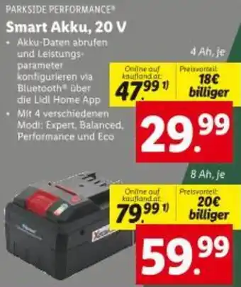 Lidl Smart akku 20 v Angebot