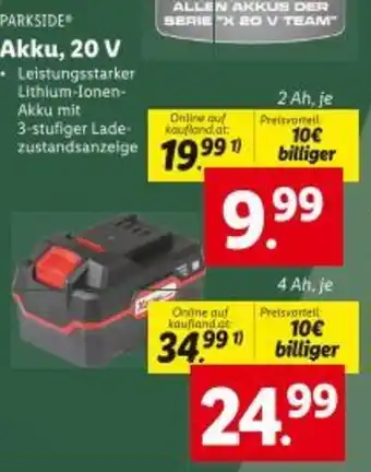 Lidl Akku 20 v Angebot