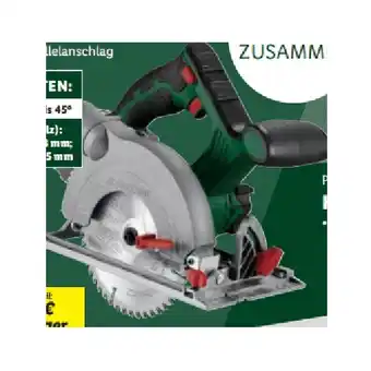 Lidl Akku-Handkreissäge, 20 V Lidl Angebot