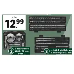 Lidl SDS-Plus Hammerbohrer-Satz/ Bohrkronen-Set Lidl Angebot