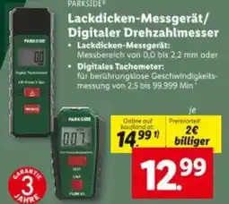 Lidl Lackdicken messgerät /digitaler drehzahlmesser Angebot