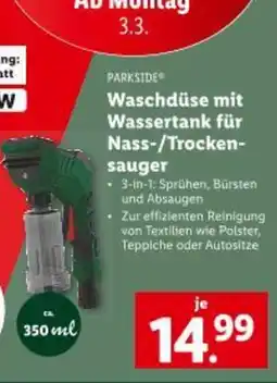 Lidl Waschdüse mit wassertank für nass/trocken Angebot