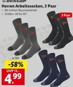 Lidl Herren Arbeitssocken, 3 Paar Angebot