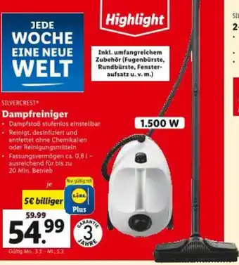 Lidl Dampfreiniger Angebot