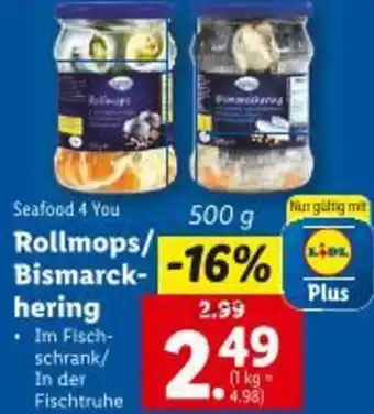 Lidl Rollmops/ Bismarck Angebot