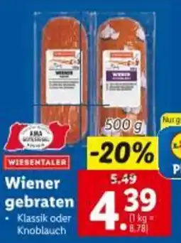 Lidl Wiener gebraten Angebot