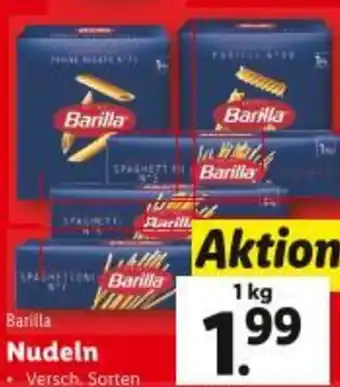 Lidl Barilla Nudeln Angebot