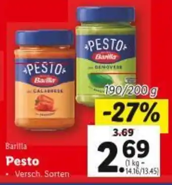 Lidl Barilla pesto Angebot