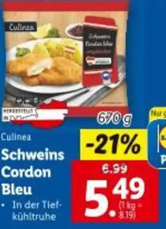 Lidl Schweins Cordon Bleu Angebot