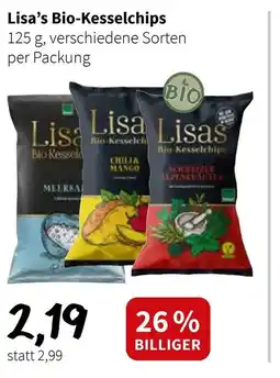 Der Grissemann Lisa's bio-kesselchips Angebot