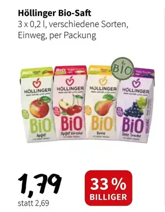 Der Grissemann Höllinger bio-saft Angebot