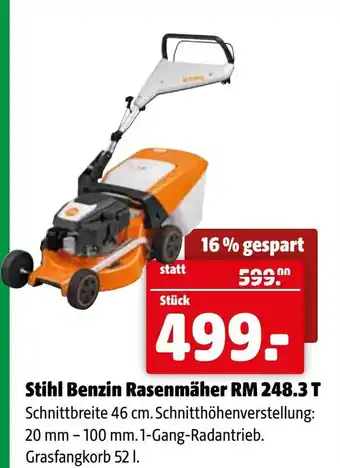 Der Grissemann Stihl benzin rasenmäher rm 248.3 t Angebot