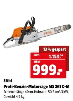 Der Grissemann Profi-benzin-motorsäge ms 261 c-m Angebot