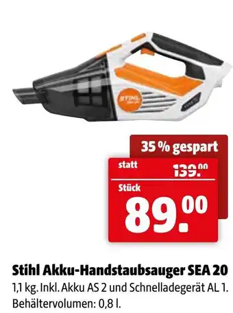 Der Grissemann Stihl akku-handstaubsauger sea 20 Angebot