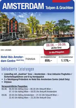 Springer Reisen AMSTERDAM Angebot