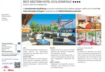 Alltours Best western hotel schlossmühle Angebot