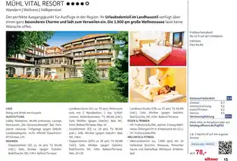 Alltours Mühl vital resort Angebot