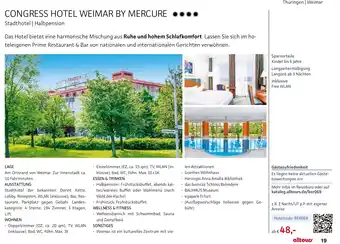 Alltours Congress hotel weimar by mercure Angebot