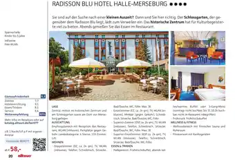 Alltours Radisson blu hotel halle-merseburg Angebot