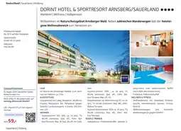 Alltours Dorint hotel & sportresort arnsberg/sauerland Angebot