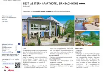 Alltours Best western aparthotel birnbachhöhe Angebot