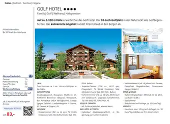 Alltours Golf hotel Angebot