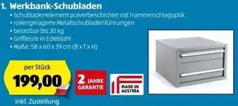 Hofer Werkbank Schubladen Angebot