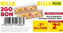 Billa BILLA Baguette Schinken-Kräuter-Käse Angebot